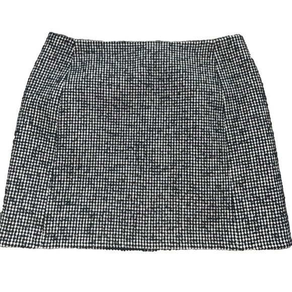 Lafayette 148 New York Women's Houndstooth Wool Tweed Mini Skirt size 8 NWT - Picture 4 of 12